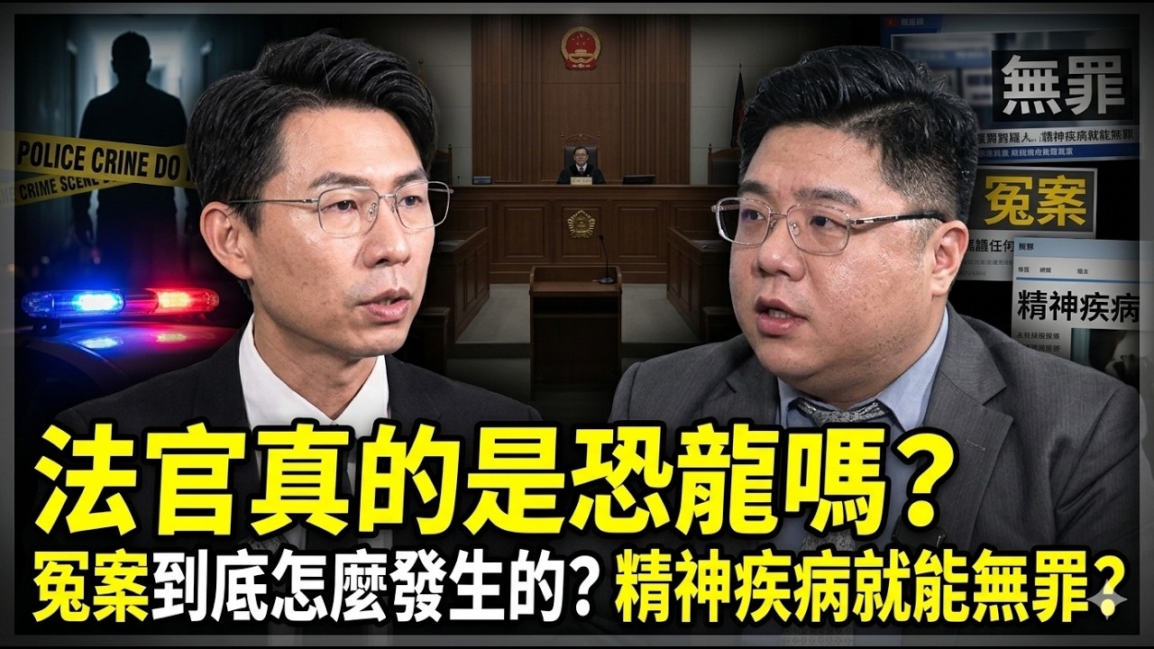 法官真的是恐龍嗎？冤案到底怎麼發生的？精神疾病就能無罪？